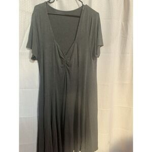 Torrid 2x Womens Gray‎ Dress Swingy Skater Vneck